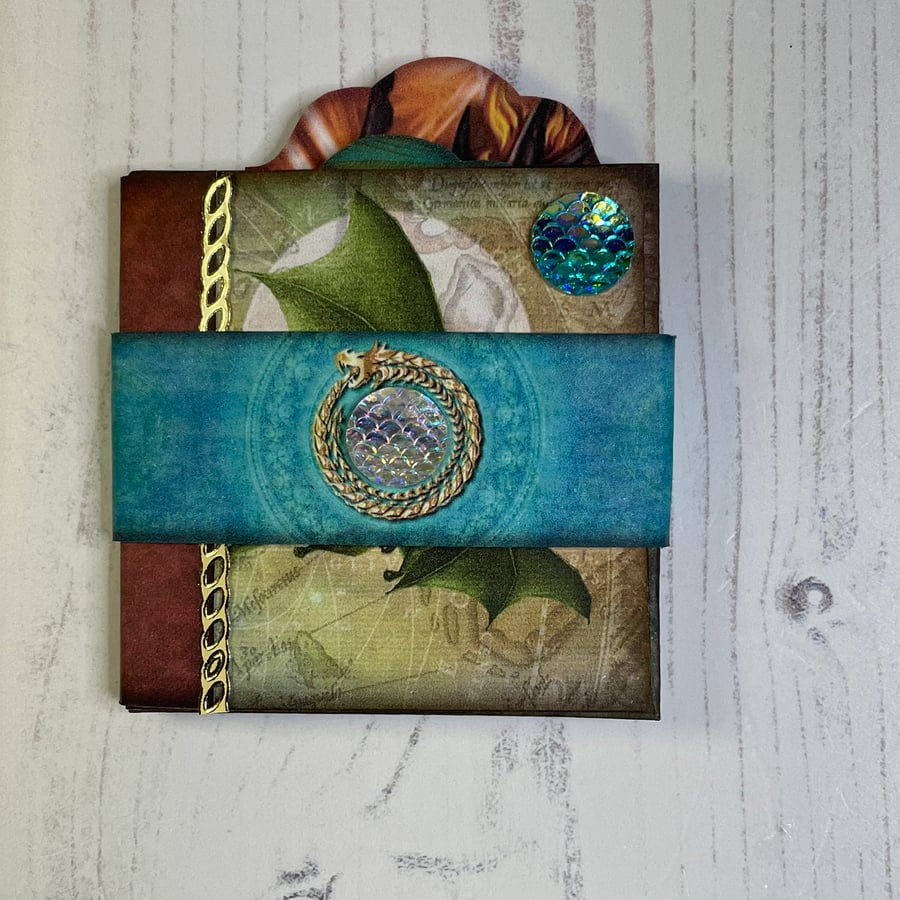 SOLD Dragon Mini Folio with Tags PB4