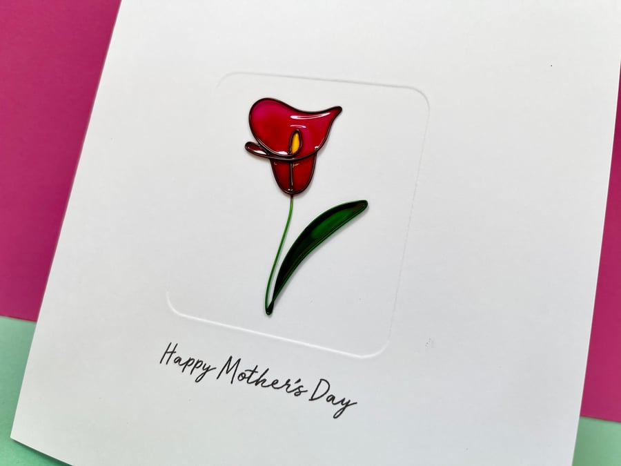 Wire Lily - Mother's Day Card - Birthday Card - Thank you Card - Easter Card