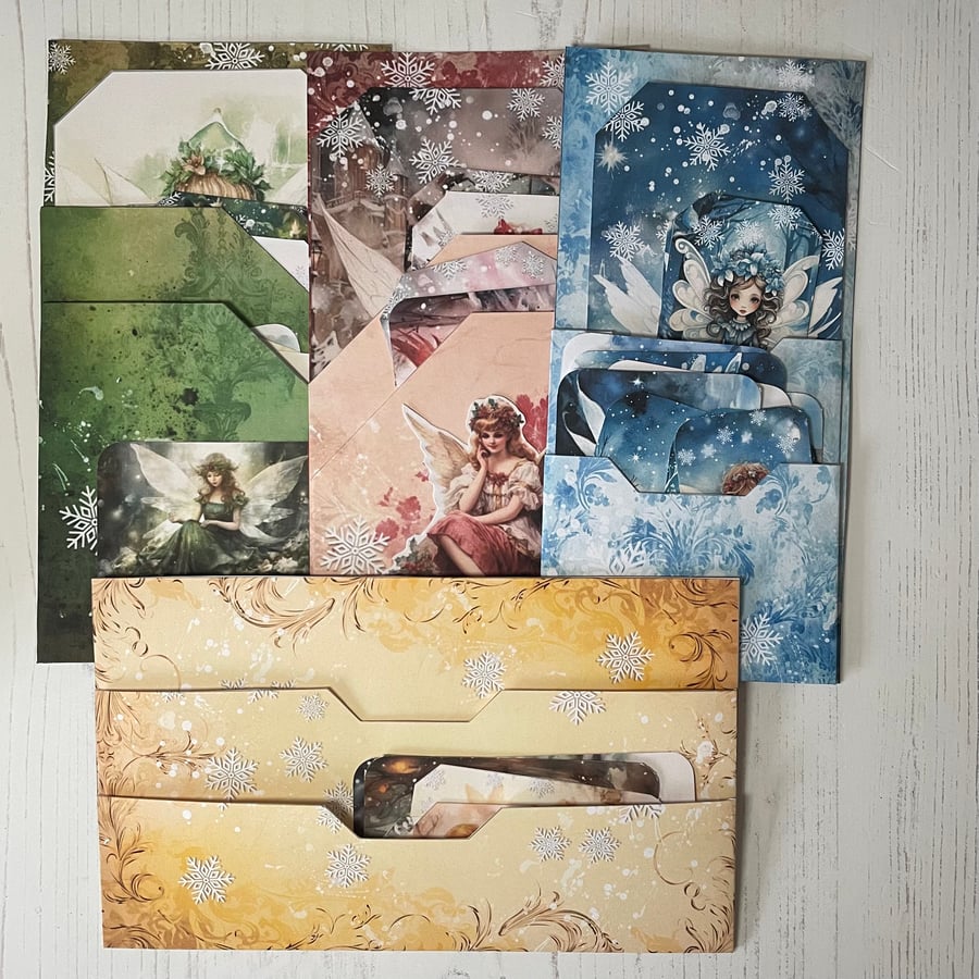 Holidays Festive Fairies Pockets & Tags by Carolee Crafts PB6 - 0013