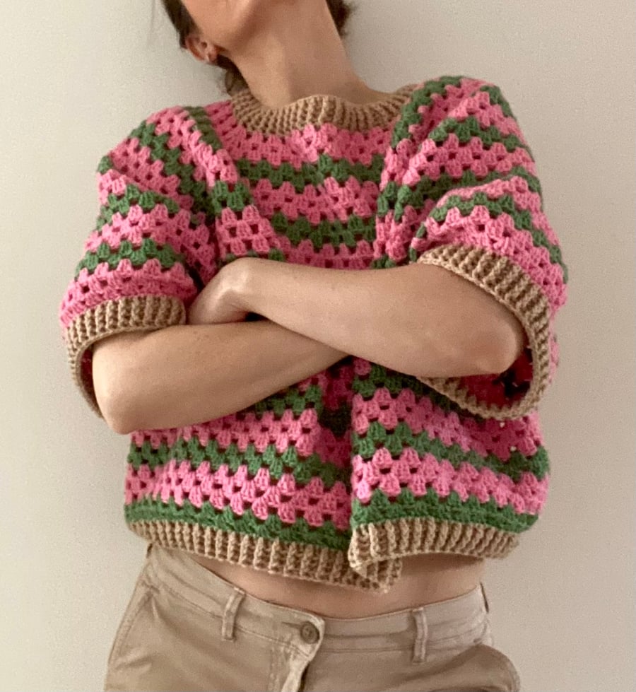 Go Round Strawberry Jumper Crochet Pattern