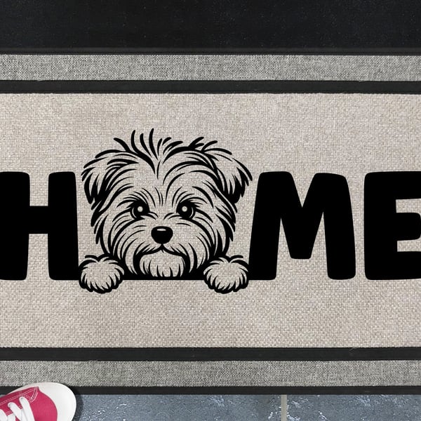 Biewer Terrier Doormat No.3 - All Weather - Biewer Terrier Welcome Mat, 45x70cm 