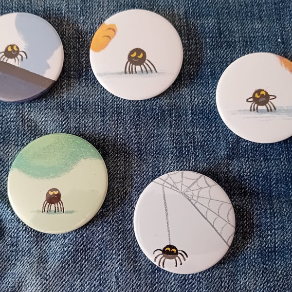 Picture Book  Badge - Spiders