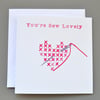 Sew Lovely Cross Stitch Anniversary Card