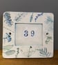 Door number or house name sign ceramic botanical nature flowers leaves impressed - Image 9