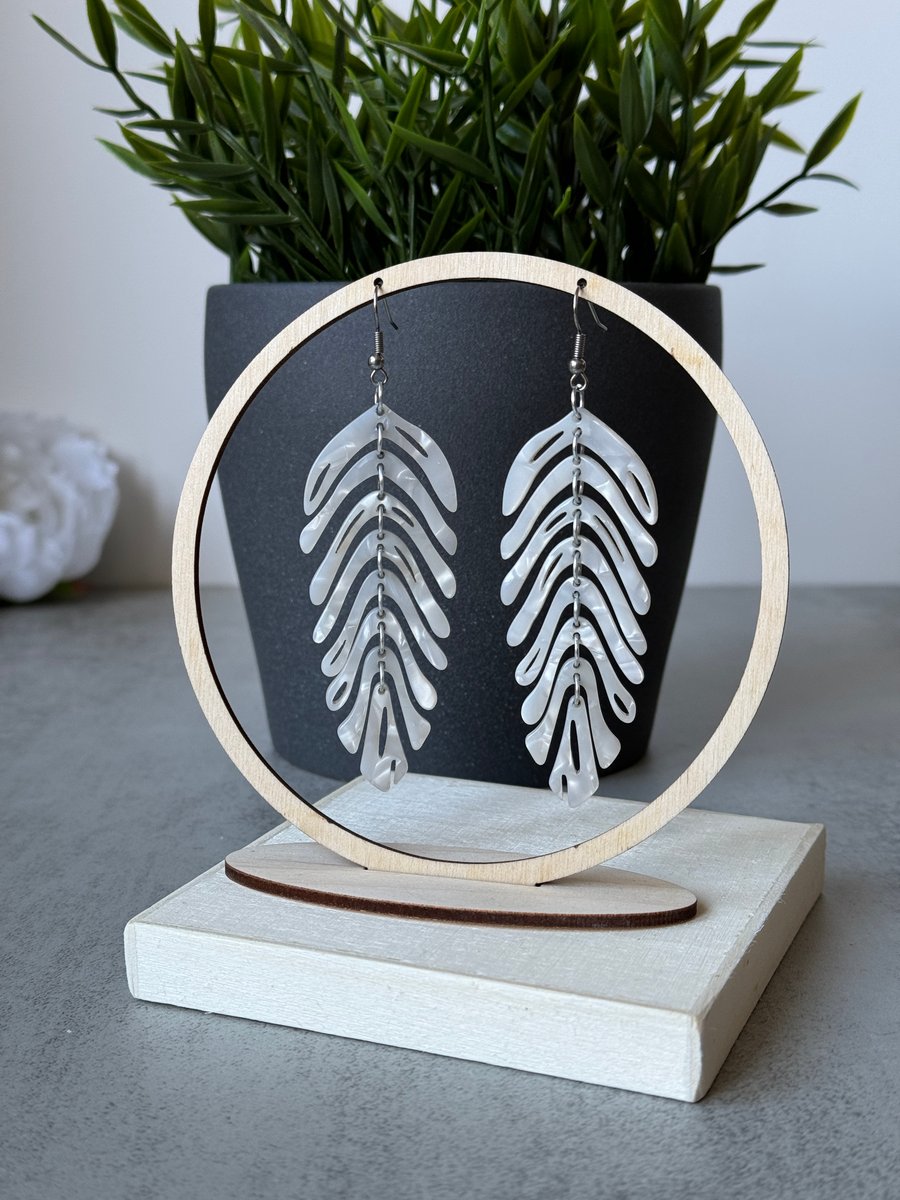 Feather Leaf Earrings 