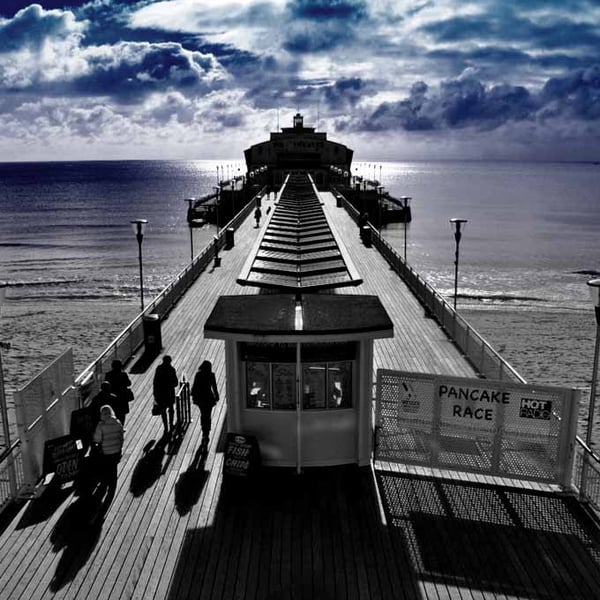 Bournemouth Pier Dorset England UK 12"x18" Print