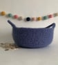 FELTED 'FUSSPOT'  BOWL , tray , desk tidy .Denim blue (with handles ). - Image 4