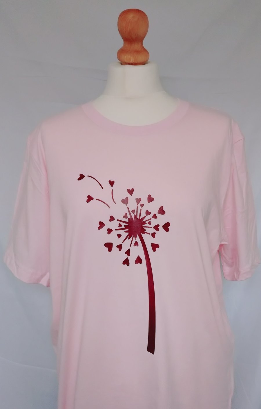 Dandelion Head Pink & Maroon T-Shirt