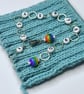 Row Counter Chain - Rainbow Stripe - Numbered Knitting Counting Chain Minimal Re - Image 3