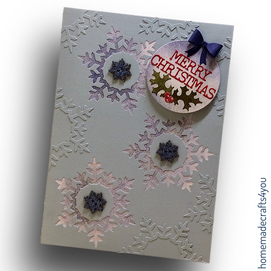 Handmade Christmas Snowflake Card