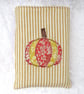 Pumpkin Book Sleeve: Paperback protector, applique, autumn