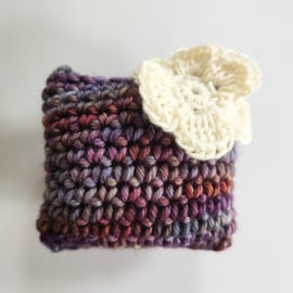 Merino and Lavender Pin Cushion