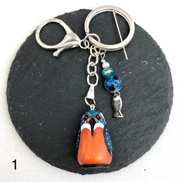 British Wildlife keyrings - bag charms .Lots of designs to choose from 