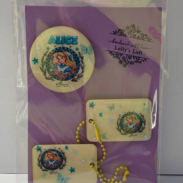 Alice Princess Set – Magnet & Keyrings