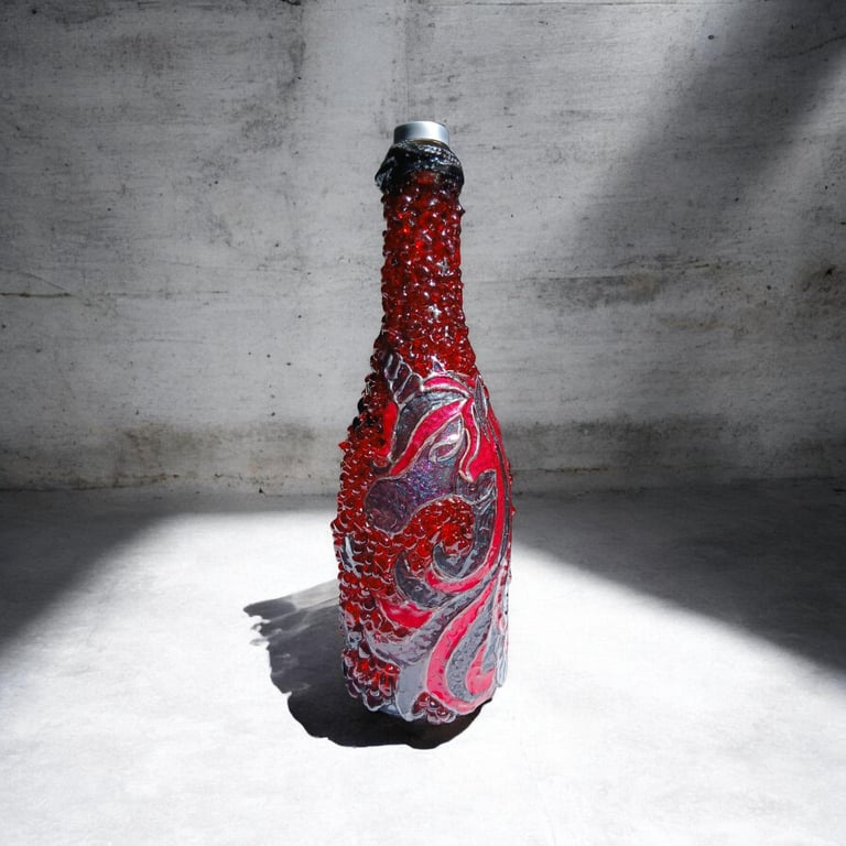 Red Lazurite Moonwater Spell Bottle
