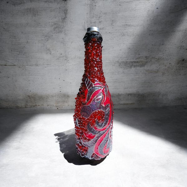 Red Lazurite Moonwater Spell Bottle