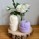 Yarn, Wool ball shaped candle. Perfect gift for Crochet and Knitting enthusiasts