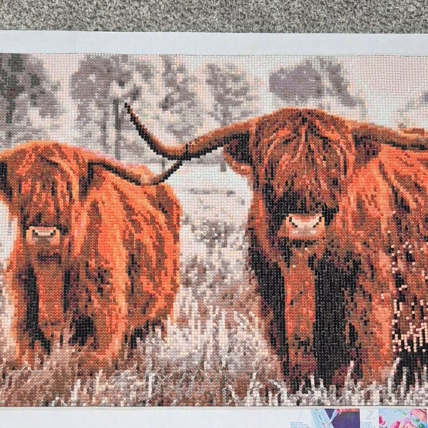 Highland Cow Diamond Art