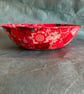 up cycled red decopatch bamboo bowl  - Image 5