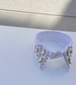 Luxe White & Champagne Detachable Statement Collar - Upcycled Neckcessory - Image 2
