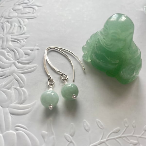 Burmese Jade earrings.