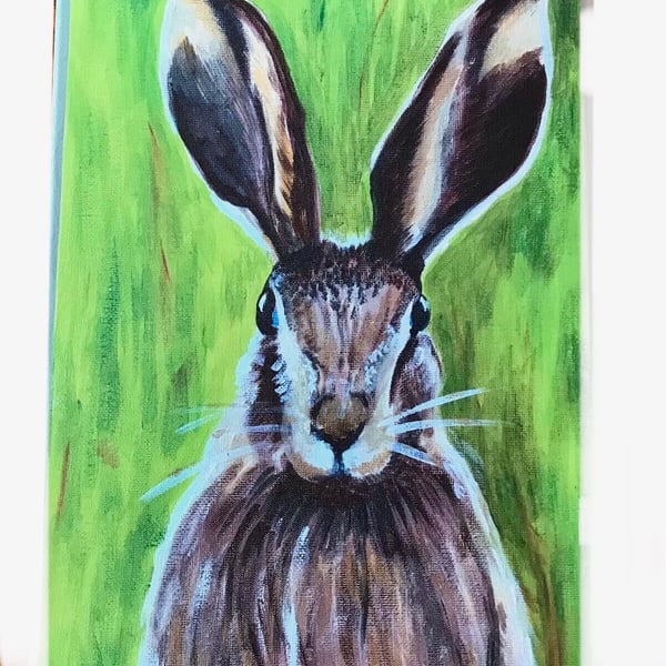 Hare -printed canvas-artwork 