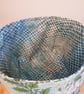 Fabric storage "basket" white lillies - Image 4