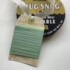 VINTAGE -STYLE ribbon . 4 yds. ( silky, seam binding ). 'Peppermint Tea'. Green.