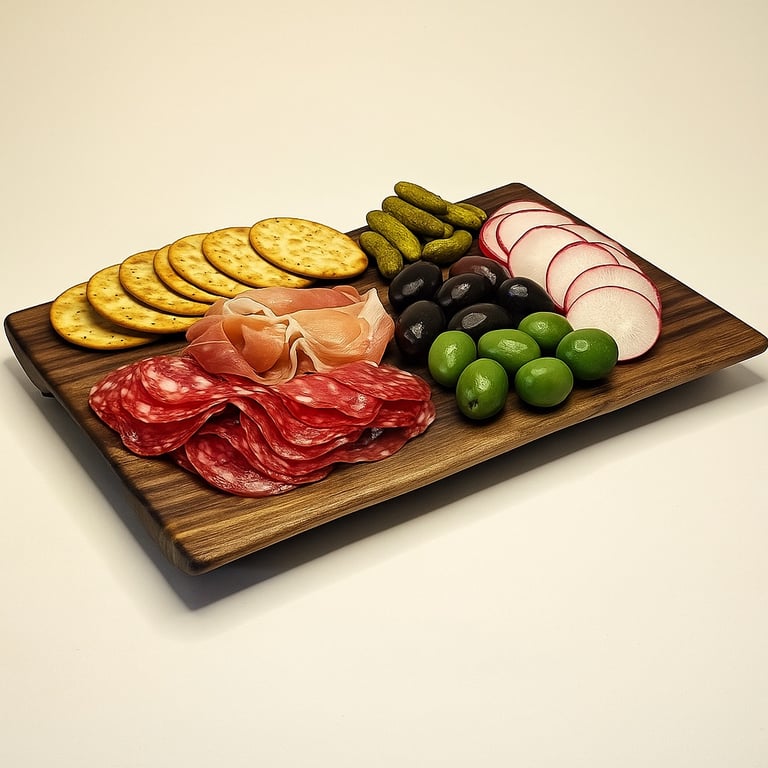 Charcuterie, Serving, Cheese Board - Live Edge Walnut - L31xW20-21xD1.8cm(LEW01)