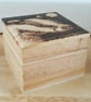 Badger pyrography small wooden box - Image 2