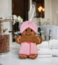Spa day towel Gingerbread lady Embroidered Hanging Keepsake - Image 2