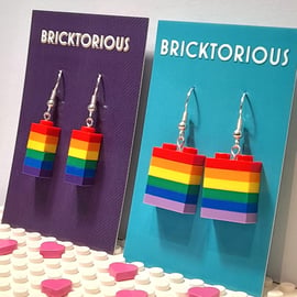 Lego Rainbow Earrings