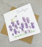 Thank you Card Lavender Butterfly - Image 3