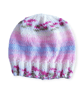 Hand Knitted Baby Hat 0-3 Months, Pink Flowers Beanie, Girls Hat, Baby Gifts - Image 4