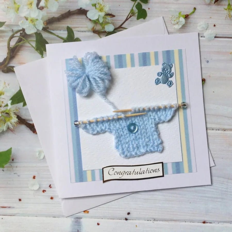 Greeting Card for a New Baby Boy 