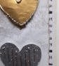 Four Little Wire Love Hearts Silver on Gold Handmade Artwork. How Lovely!!! XXX - Image 4