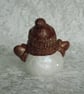 Ceramic Hand Painted Small Christmas Xmas Snowman Ornament Decoration.       - Image 3