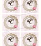 Shabby chic lady ephemera card toppers digital download 