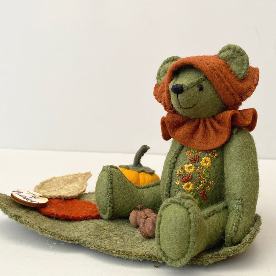 Teddy bears, one of a kind collectable elf bear, artist bear