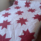 Christmas Star patchwork quilt