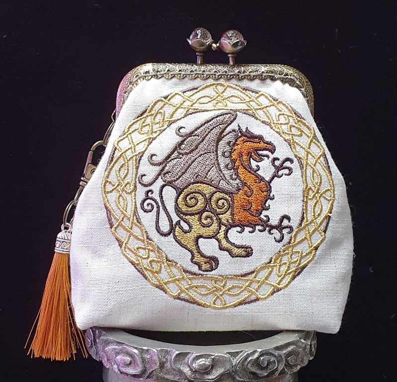 Celtic Griffin Circle Coin Purse 