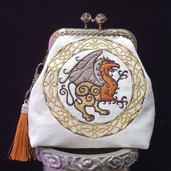 Celtic Griffin Circle Coin Purse 