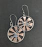 Sterling silver earrings, Swallows in summer earrings, Sunset earrings - Image 3