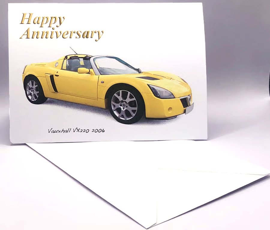 Vauxhall VX220 2006 - Birthday, Anniversary, Retirement, Plain Cards