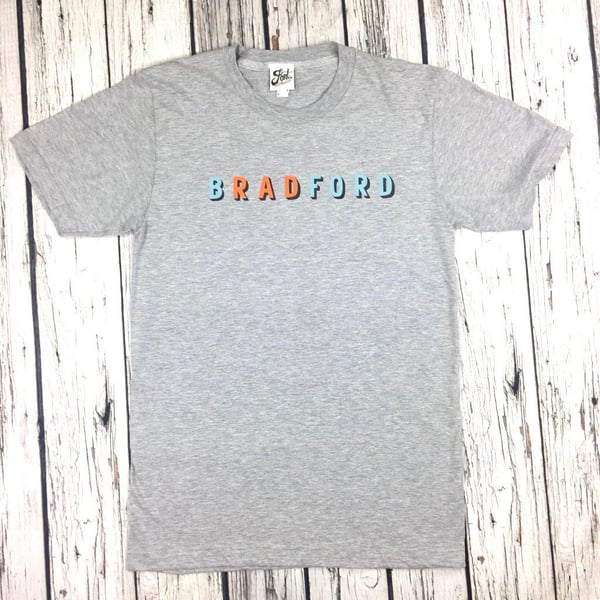 Unisex 'Rad Bradford' shirt. Loving Yorkshire T-Shirt. Northern gift. Made in UK
