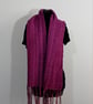 10.Handwoven Multicoloured Textured Scarf in a Mix of Synthetic Yarn.. - Image 2