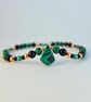 Malachite, Onyx & Copper Bracelet, Anniversary, Birthday, Gifts For Her - Image 2