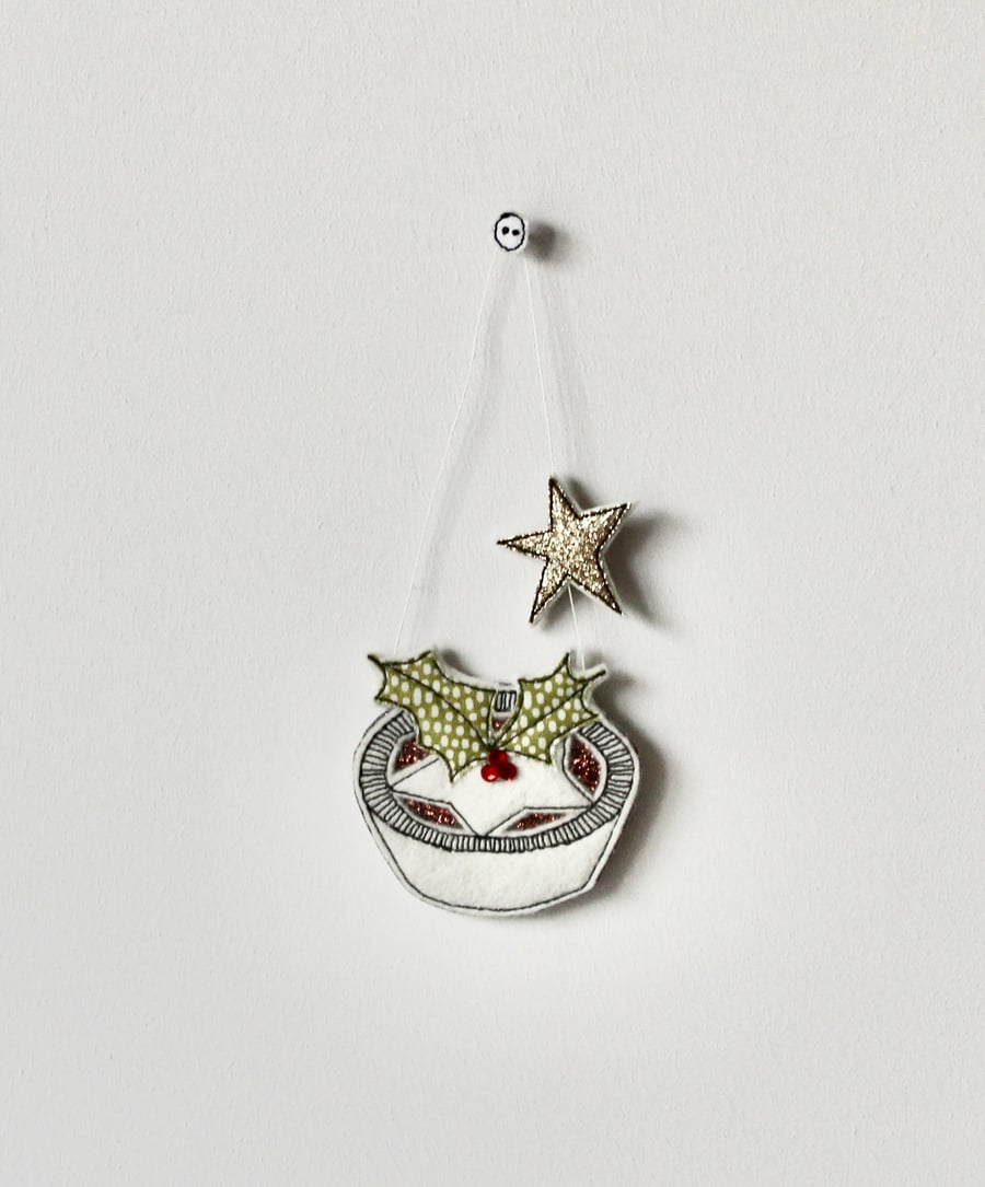 'Mince Pie' - Hanging Decoration