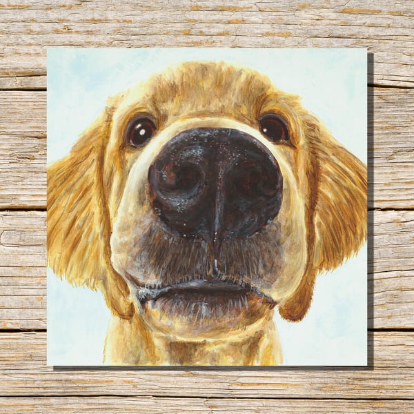 Retriever Puppy Greeting Card, Dog Card, Greetings Card, Personlized Card