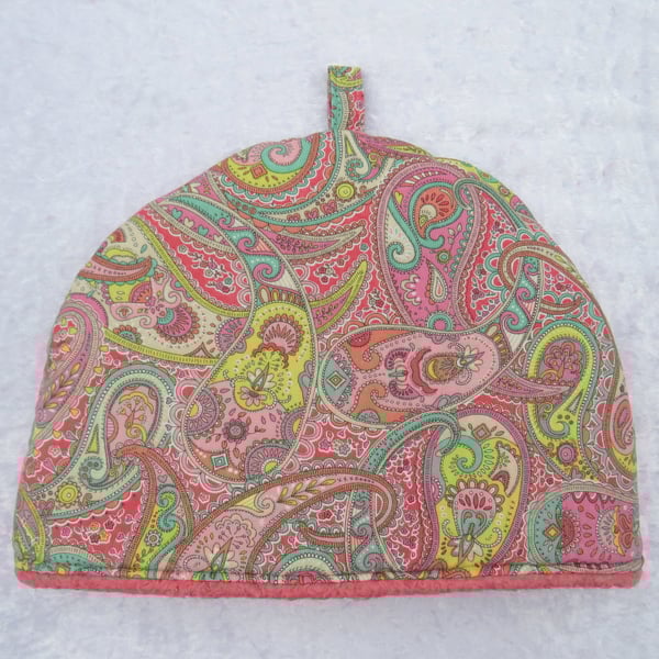   Tea cosy, size small, made from Liberty corduroy